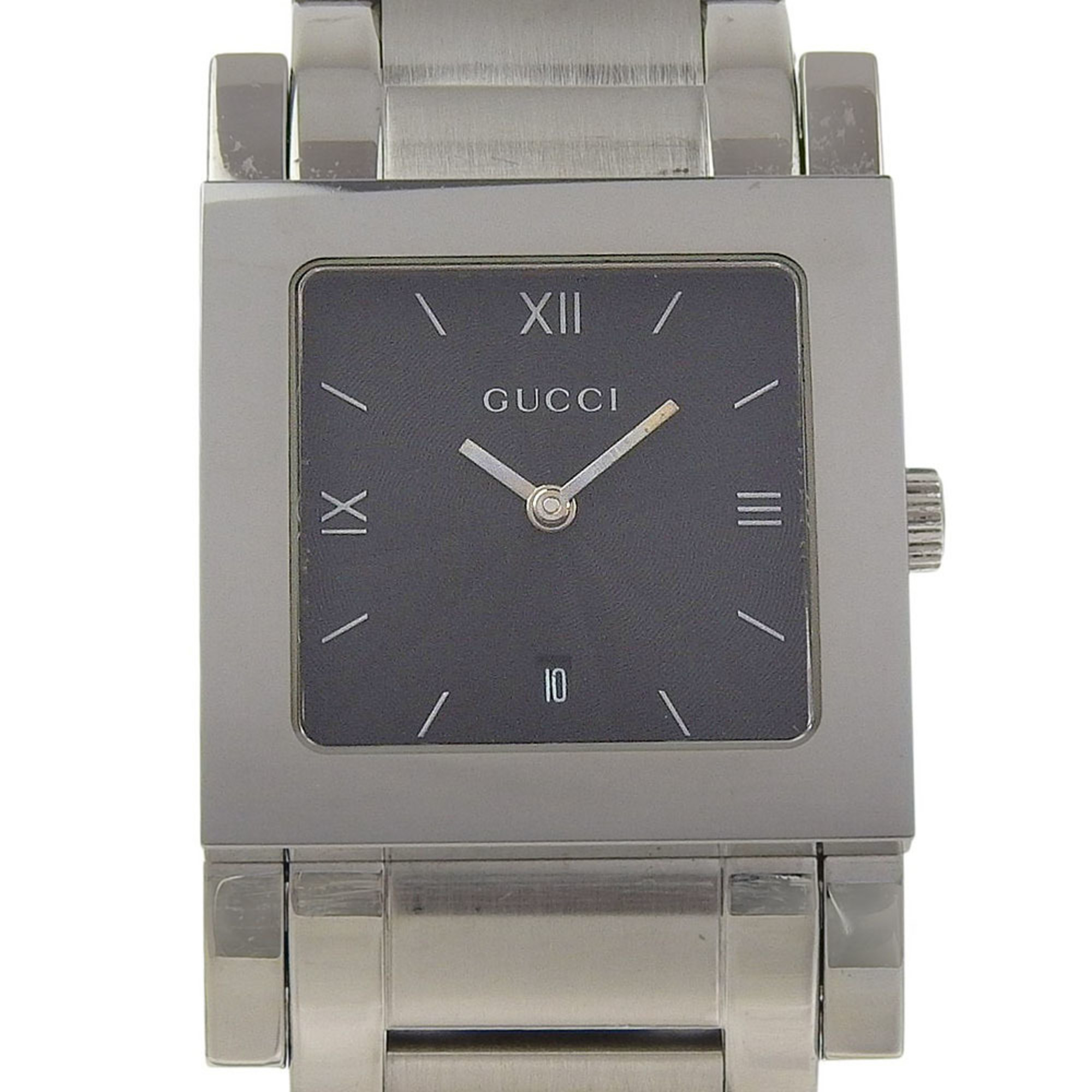 Gucci G Metro Watch 7900m.1 Stainless Steel Quartz Analog Display Black Dial ...
